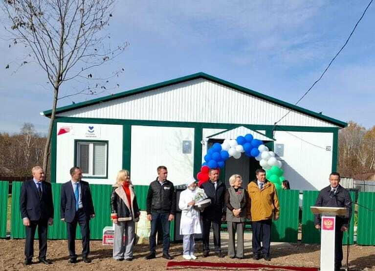 В преддверии Дня Республики в деревне Басиновка открылся модульный фельдшерско-акушерский пункт